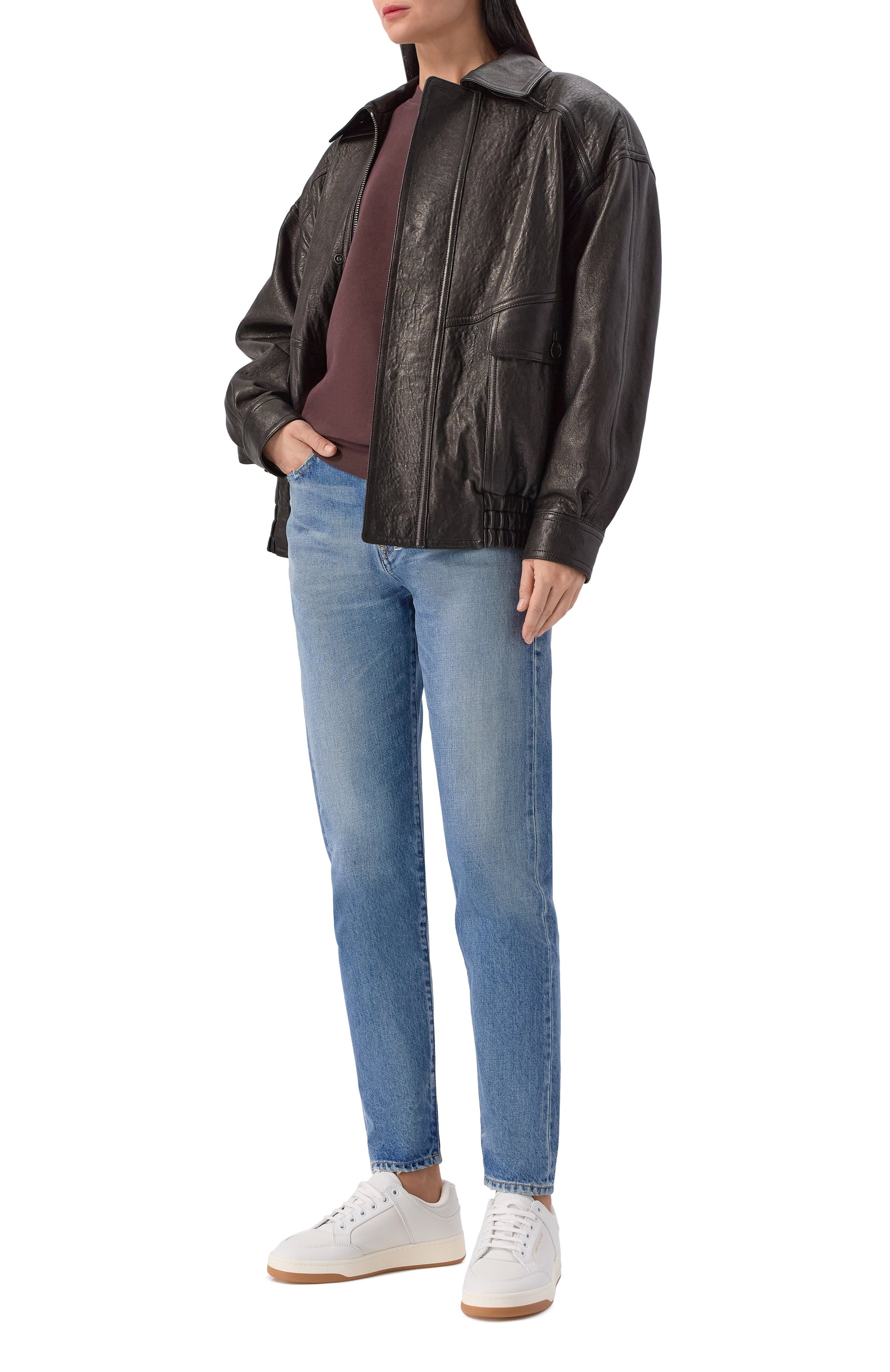 Кожаные кеды sl61 SAINT LAURENT, арт. 713602/AAB85, фото 3