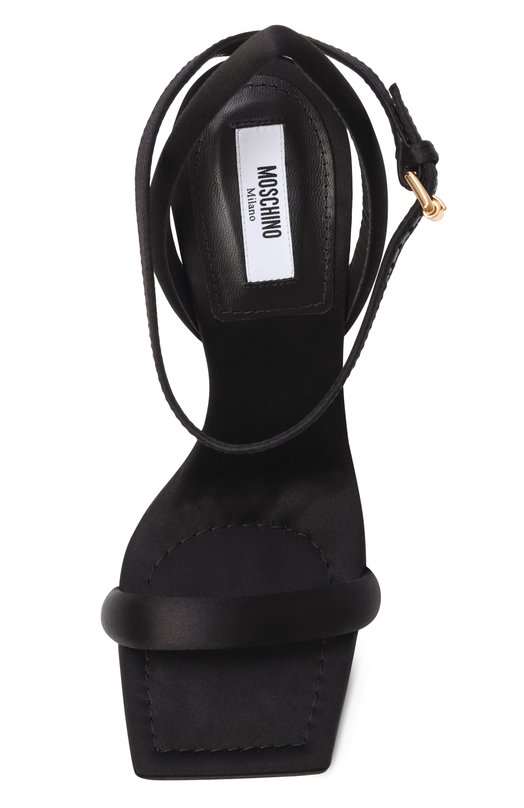 Текстильные босоножки Moschino MA1659AC10/M40 Чёрный  MA1659AC10/M40 Фото 6