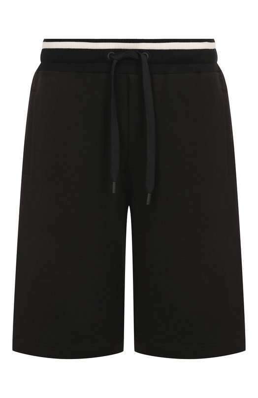 Хлопковые шорты Dolce & Gabbana GP08BT/HU7DU Чёрный GP08BT/HU7DU