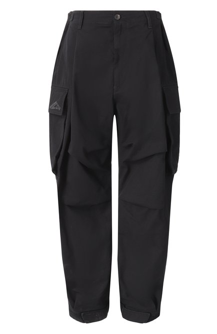 Женские хлопковые джоггеры-карго DSQUARED2 черного цвета, арт. S80KA0047/D35224 | Фото 1 (Драгоценные камни: Проставлено; Длина (брюки, джинсы): Стандартные; Материал внешний: Хлопок; Материал сплава: Проставлено)