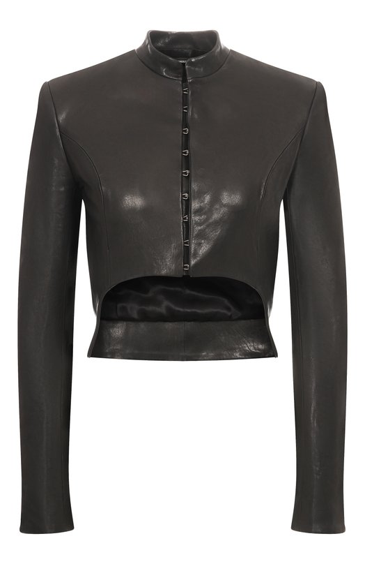 Кожаная куртка Ann Demeulemeester B0013410/LT137 Чёрный B0013410/LT137