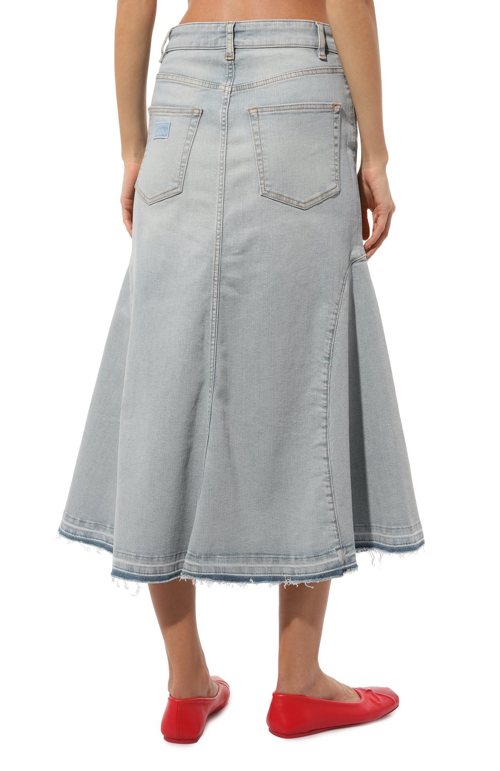 Джинсовая юбка GANNI, арт. J1474/6624, фото 4