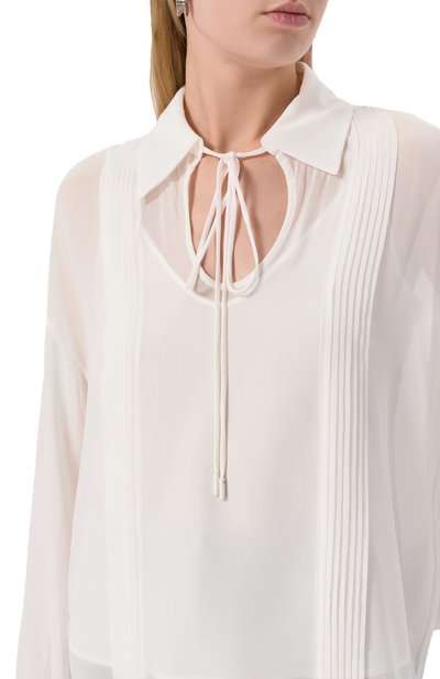 Шелковая блузка MAX MARA STUDIO, арт. VALDAI, фото 5