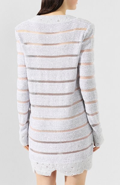 Платье BALMAIN белого цвета по цене 358000 руб., арт. RF06043/K349, фото 4 Платье BALMAIN, арт. RF06043/K349, фото 4