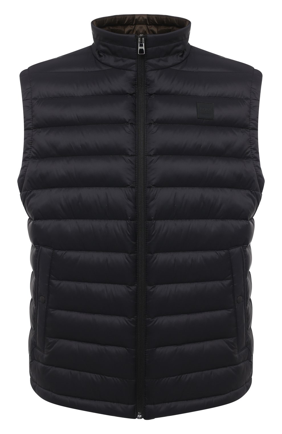 Пуховый жилет BOSS черного цвета по цене 24200 руб., арт. 50427097, фото 1 Пуховый жилет BOSS, арт. 50427097, фото 1