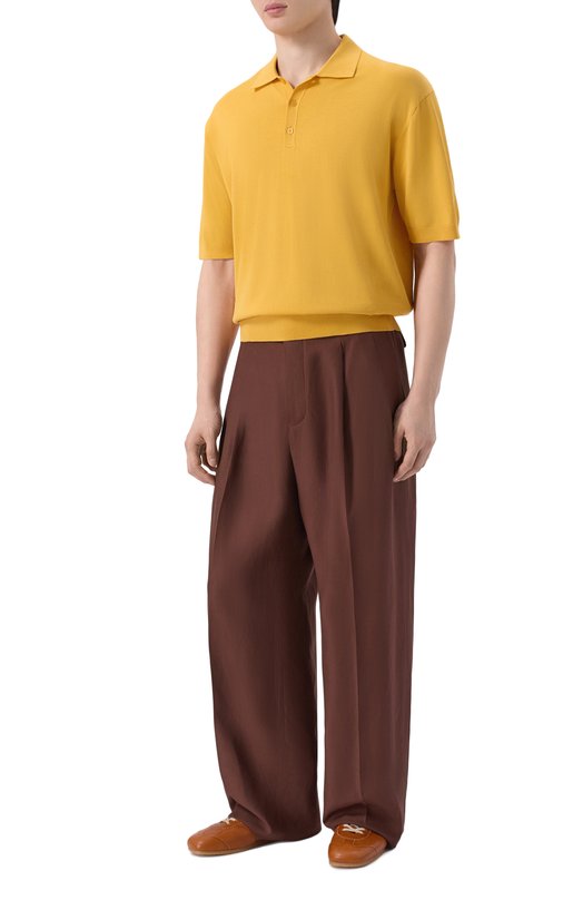 Брюки из вискозы и льна Laneus S6LAMAPA085 Коричневый  S6LAMAPA085 Фото 2