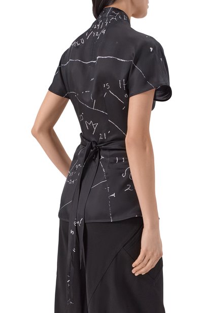 Атласная блузка RICK OWENS, арт. RP01F6233/KP1, фото 4