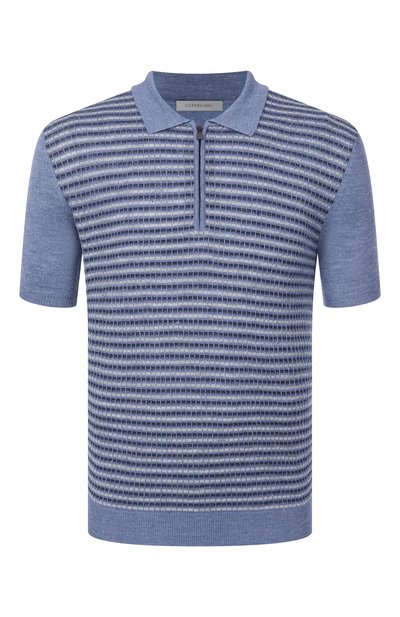 Мужская поло изо льна и шелка CORNELIANI, арт. 25M56A-2525118