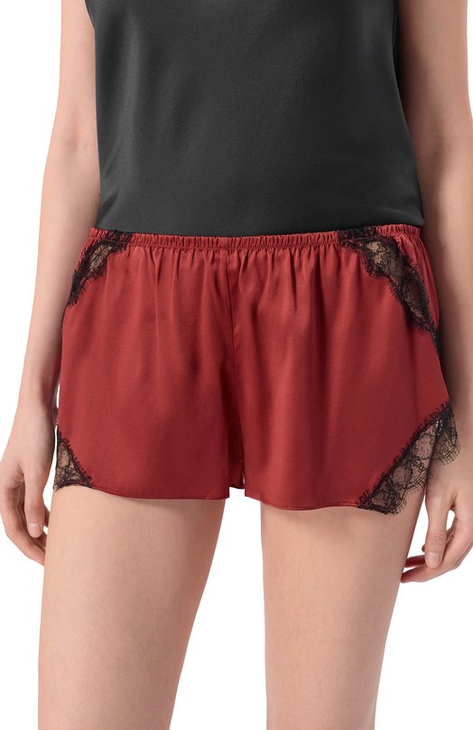 Шелковые шорты Kiki De Montparnasse C002SH022 Бордовый  C002SH022 Фото 5