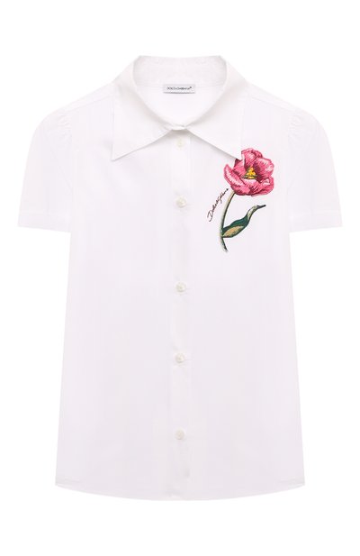 Хлопковая рубашка DOLCE & GABBANA, арт. L55S82/G7NRK