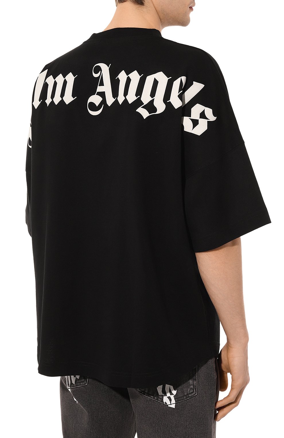 Хлопковая футболка PALM ANGELS, арт. PMAA002C99JER0061001, фото 4
