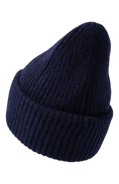 Шапка из шерсти и хлопка PARAJUMPERS темно-синего цвета по цене 11850 руб., арт. 26WMPAHAHA32_001, фото 2 Шапка из шерсти и хлопка PARAJUMPERS, арт. 26WMPAHAHA32_001, фото 2