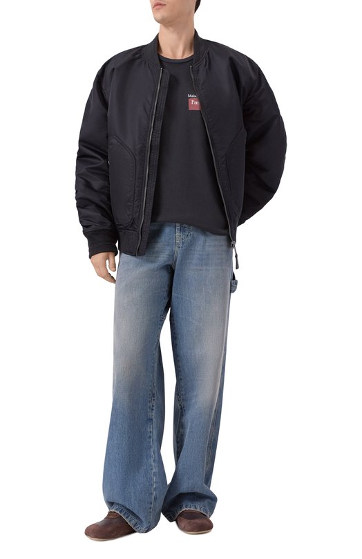 Хлопковая футболка Maison Margiela S50GC0723/S24575 Серый  S50GC0723/S24575 Фото 2