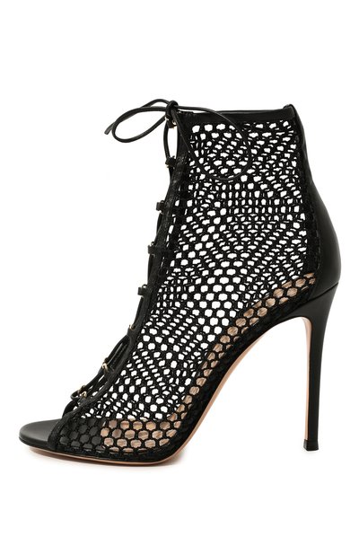 Текстильные ботильоны helena GIANVITO ROSSI черного цвета по цене 99700 руб., арт. G50721.15RIC.NGINENE, фото 4 Текстильные ботильоны helena GIANVITO ROSSI, арт. G50721.15RIC.NGINENE, фото 4