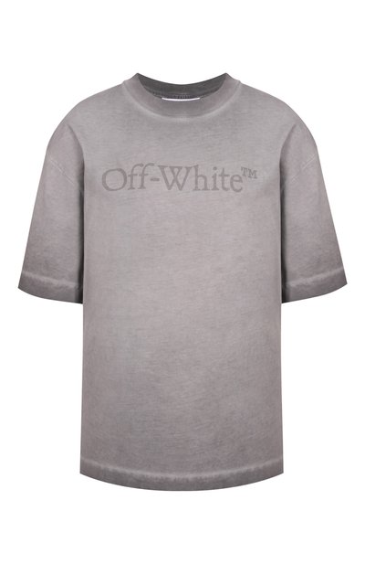Женская хлопковая футболка OFF-WHITE, арт. 0WAA13FF25JER001