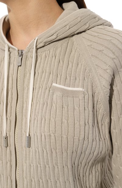 Хлопковый кардиган ELEVENTY светло-зеленого цвета по цене 69950 руб., арт. G81MAGG20 MAG0G043, фото 5 Хлопковый кардиган ELEVENTY, арт. G81MAGG20 MAG0G043, фото 5