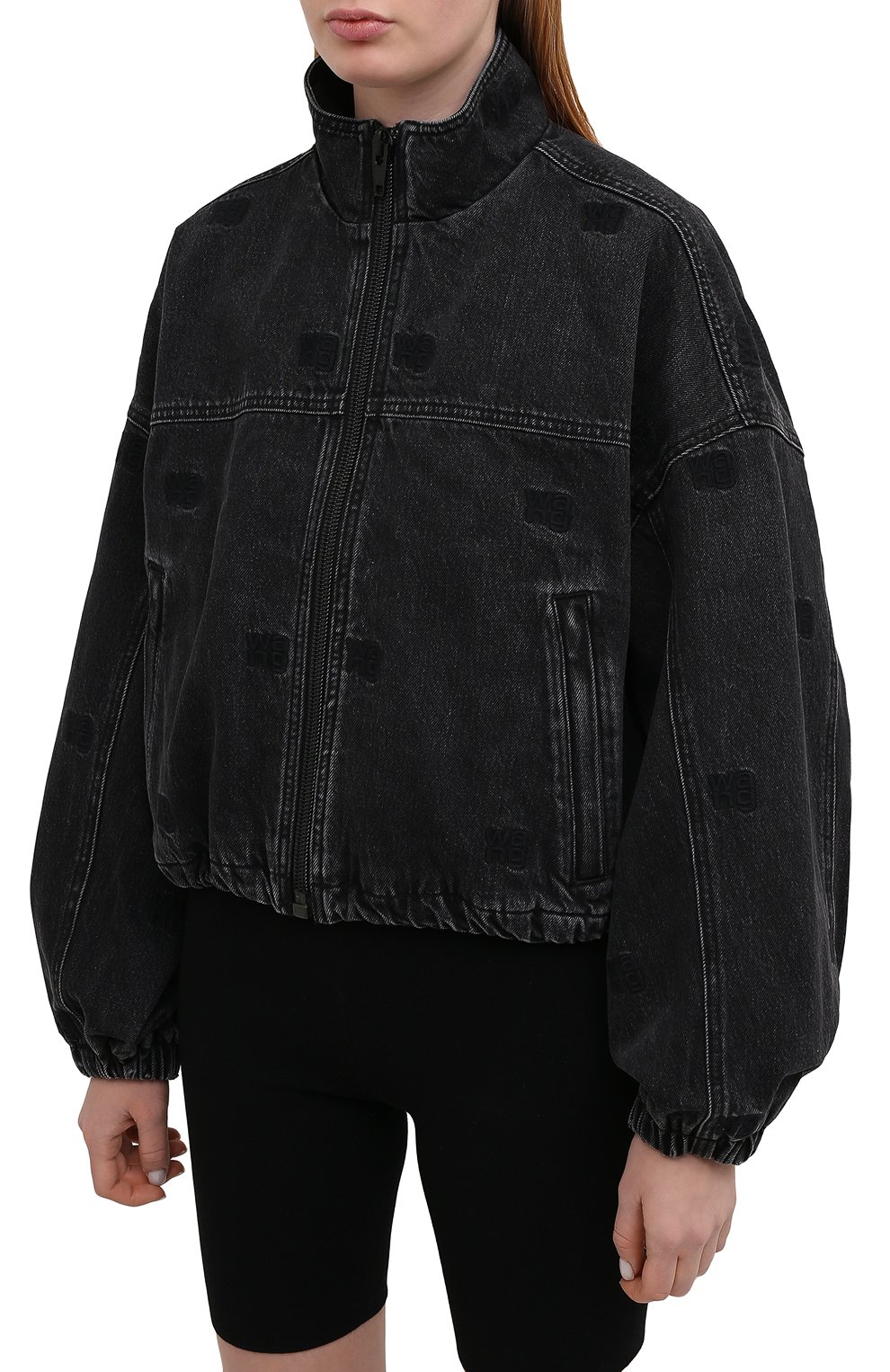 Джинсовая куртка ALEXANDER WANG темно-серого цвета по цене 79950 руб., арт. 4DC2212912, фото 3 Джинсовая куртка ALEXANDER WANG, арт. 4DC2212912, фото 3