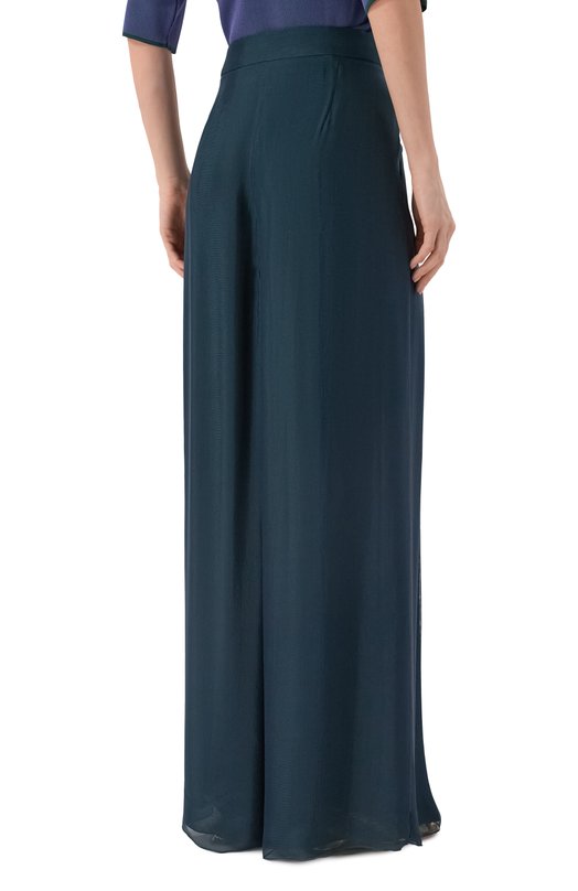 Брюки из вискозы и шелка Giorgio Armani GW002794/AF25746 Зелёный  GW002794/AF25746 Фото 4