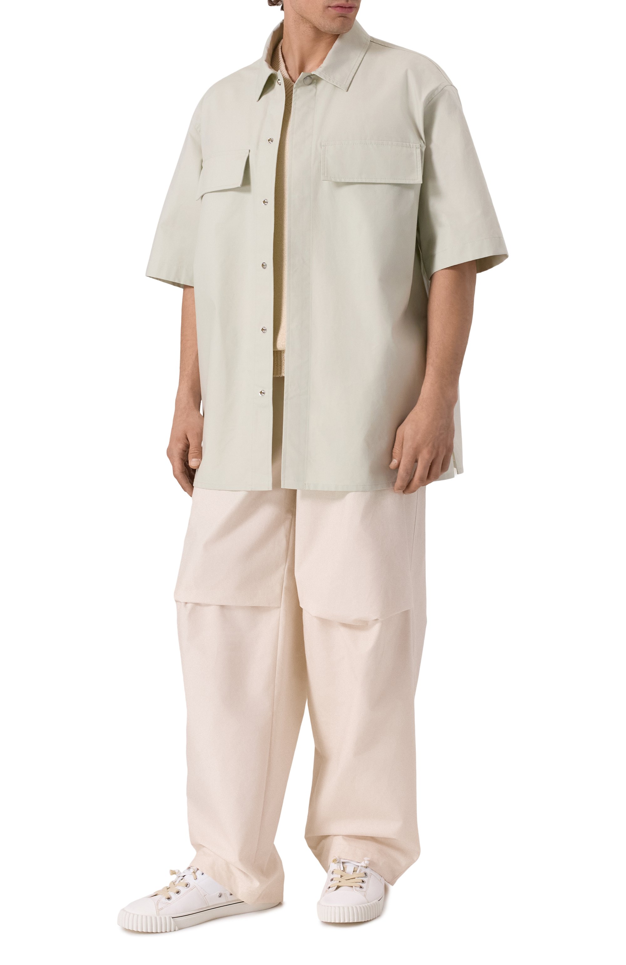 Хлопковые брюки JIL SANDER, арт. J47KA0268-J45296, фото 2