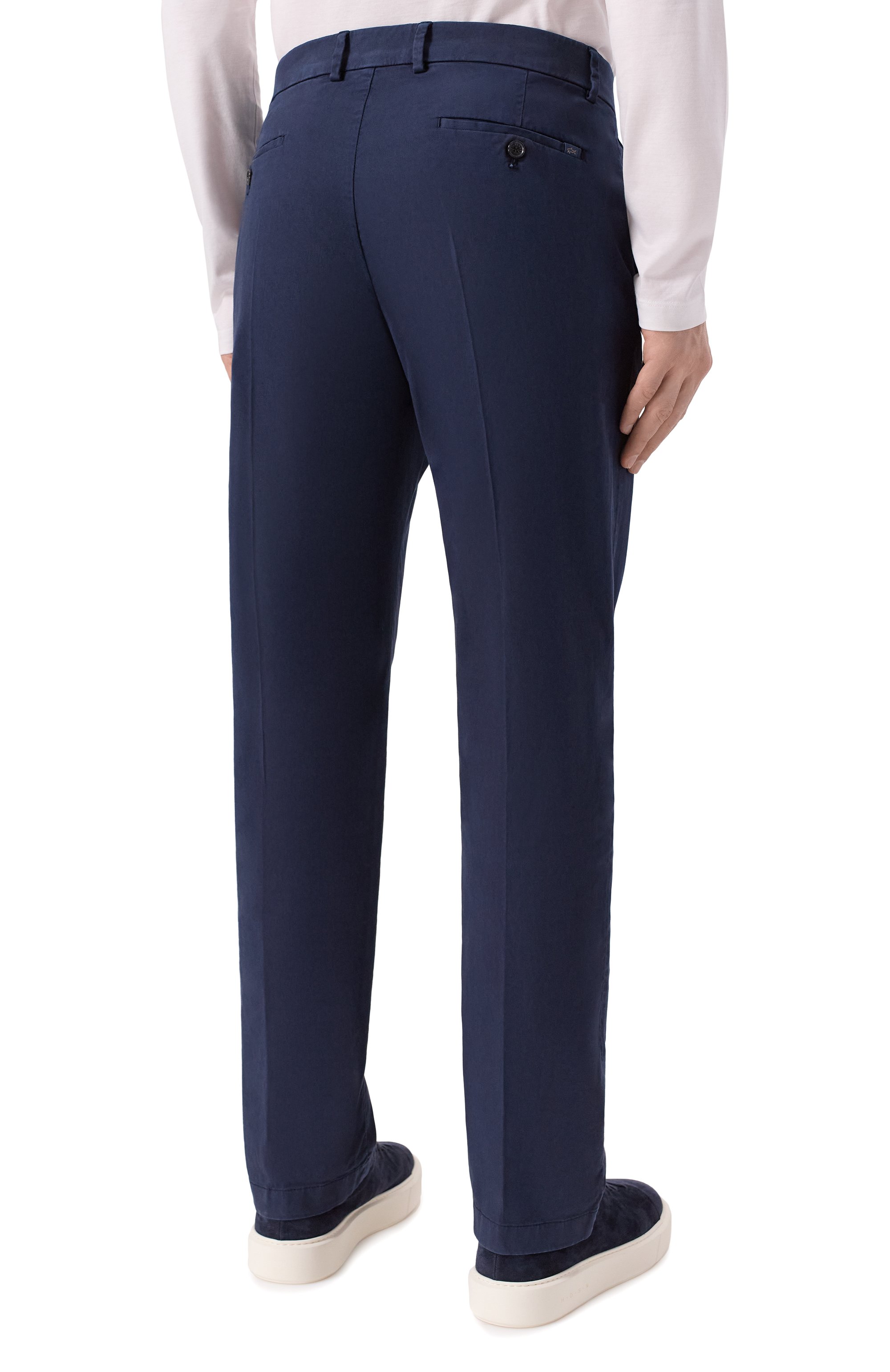 Брюки из хлопка и лиоцелла PAUL&SHARK, арт. 99314016, фото 4