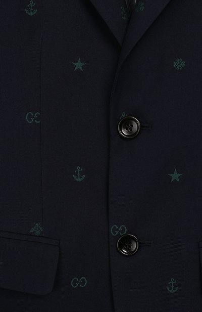 Хлопковый пиджак GUCCI, арт. 600346/XWAHH, фото 3