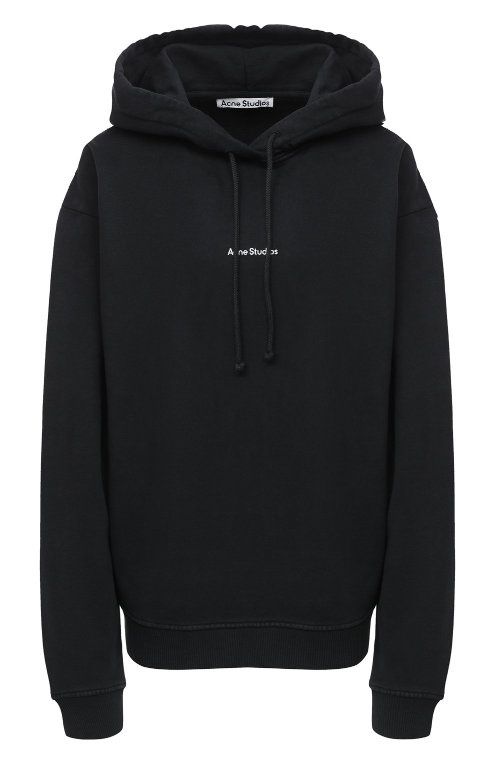 Хлопковое худи ACNE STUDIOS черного цвета по цене 32500 руб., арт. AI0070, фото 1 Хлопковое худи ACNE STUDIOS, арт. AI0070, фото 1