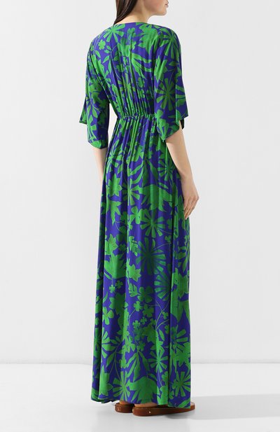 Платье с принтом PIETRO BRUNELLI зеленого цвета по цене 29100 руб., арт. AS1512/VI0058, фото 4 Платье с принтом PIETRO BRUNELLI, арт. AS1512/VI0058, фото 4