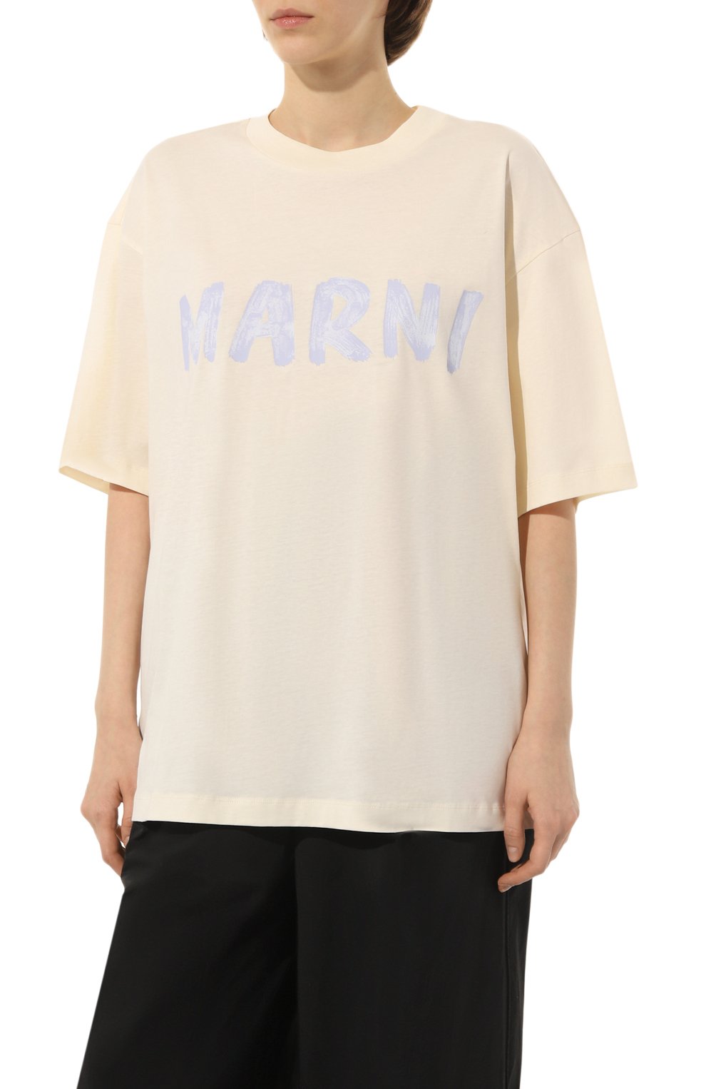 Хлопковая футболка MARNI, арт. THJET49EPH/USCS11, фото 3
