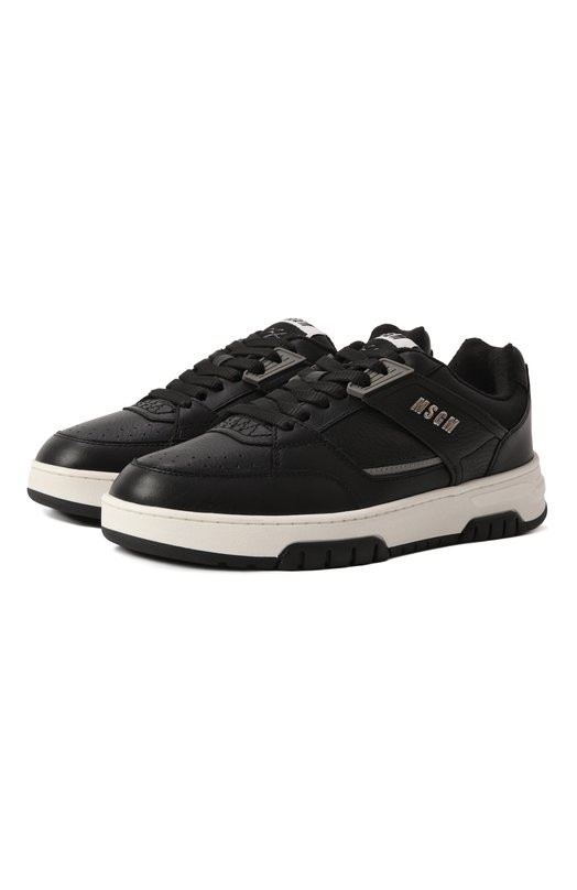 Кожаные кеды RCK MSGM 3840MS604/886 Чёрный 3840MS604/886