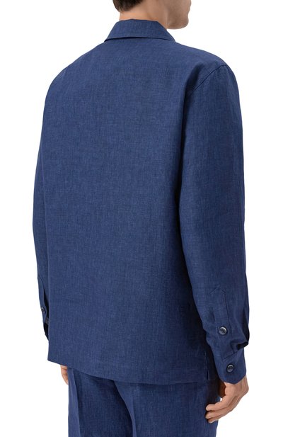 Льняная рубашка CAPOBIANCO, арт. 20M515.LL00., фото 4