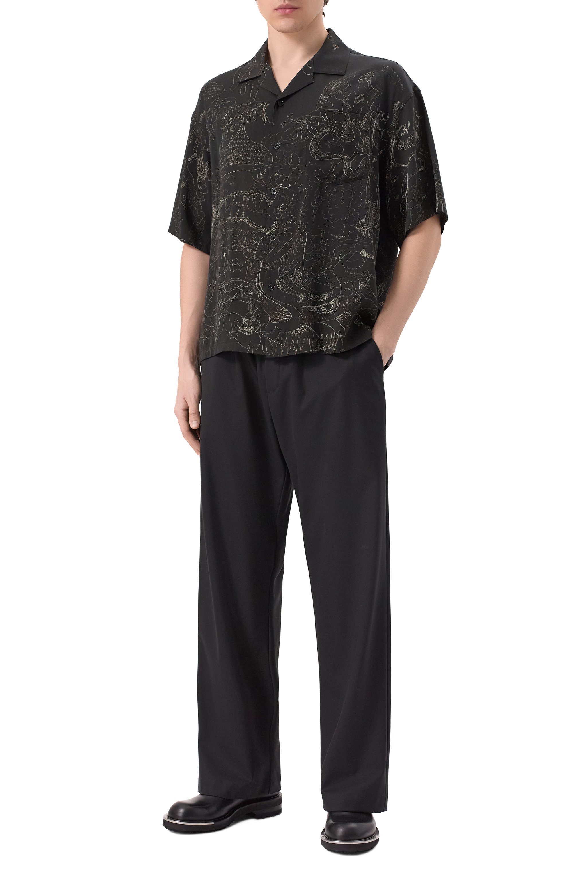 Рубашка из вискозы DOMREBEL, арт. UT0PIA/CAMP C0LLAR SHIRT, фото 2