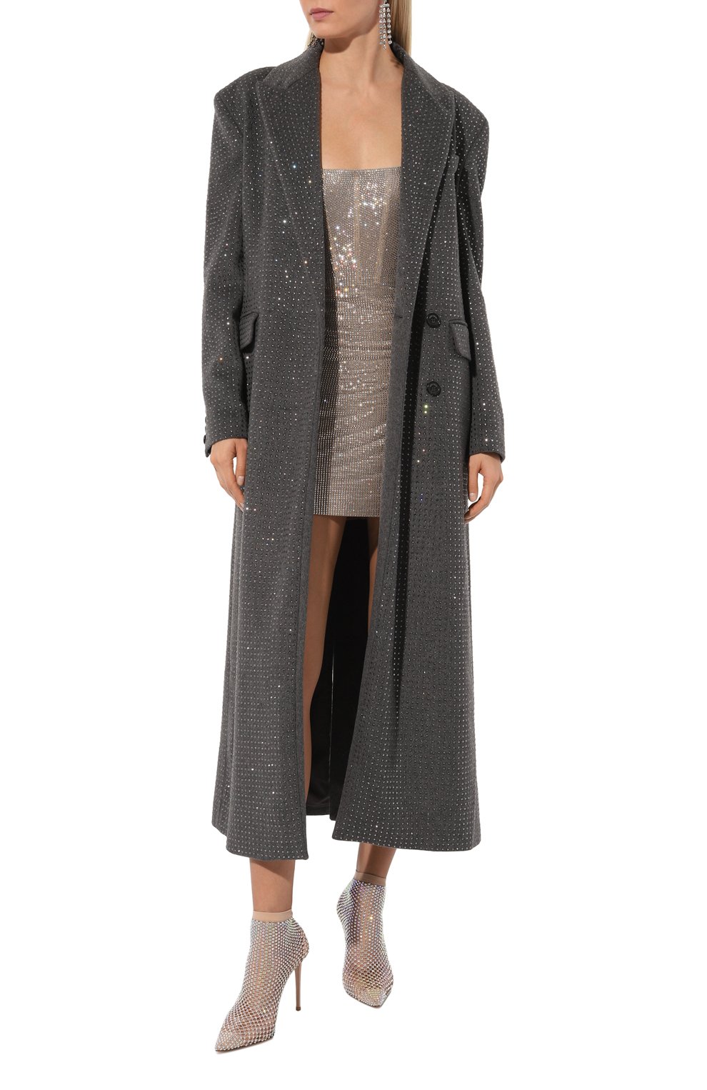 Пальто с отделкой стразами GIUSEPPE DI MORABITO, арт. 03PFC0047FC 03350, фото 2