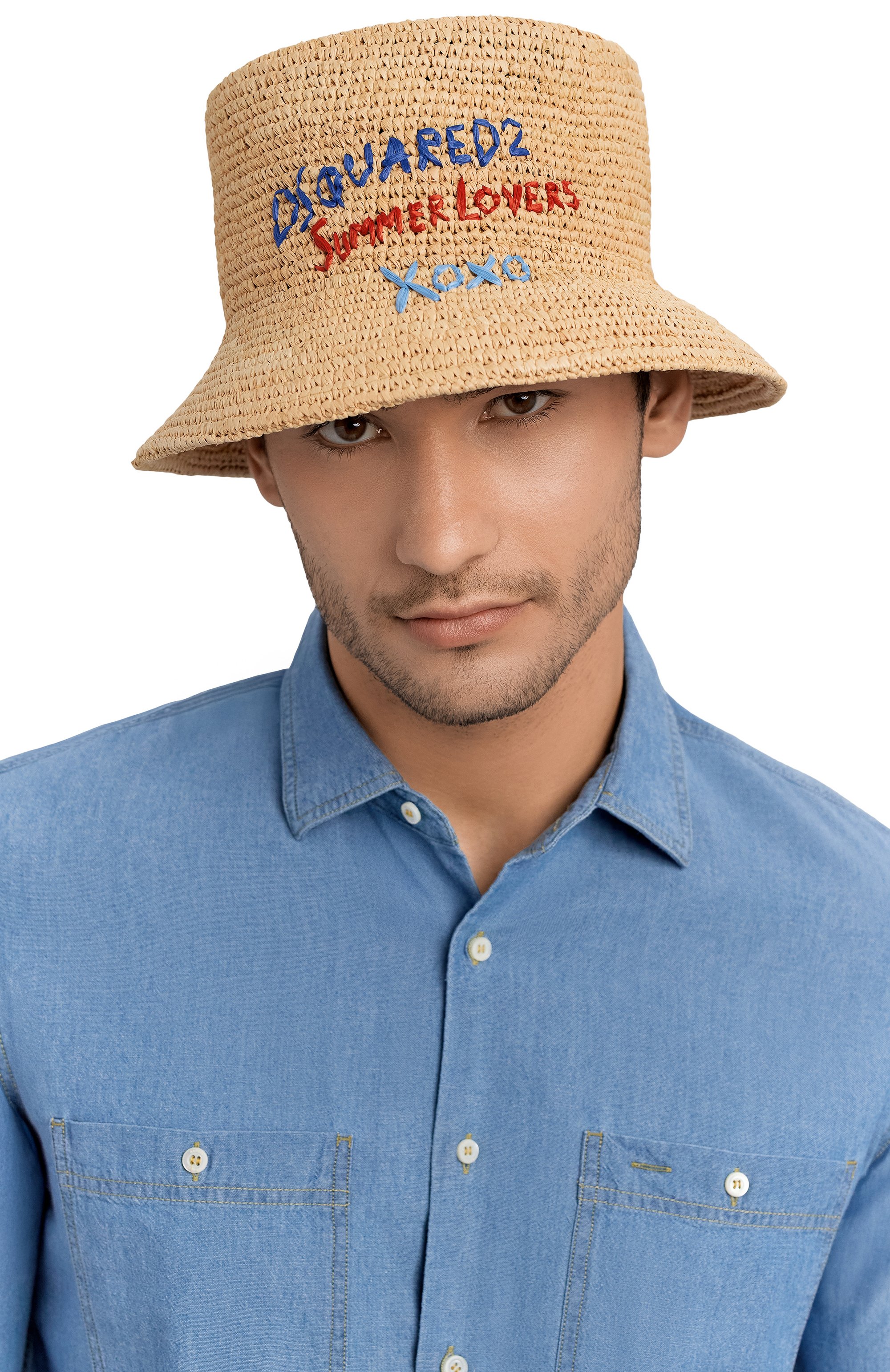 Панама из рафии DSQUARED2, арт. HAM0092, фото 2