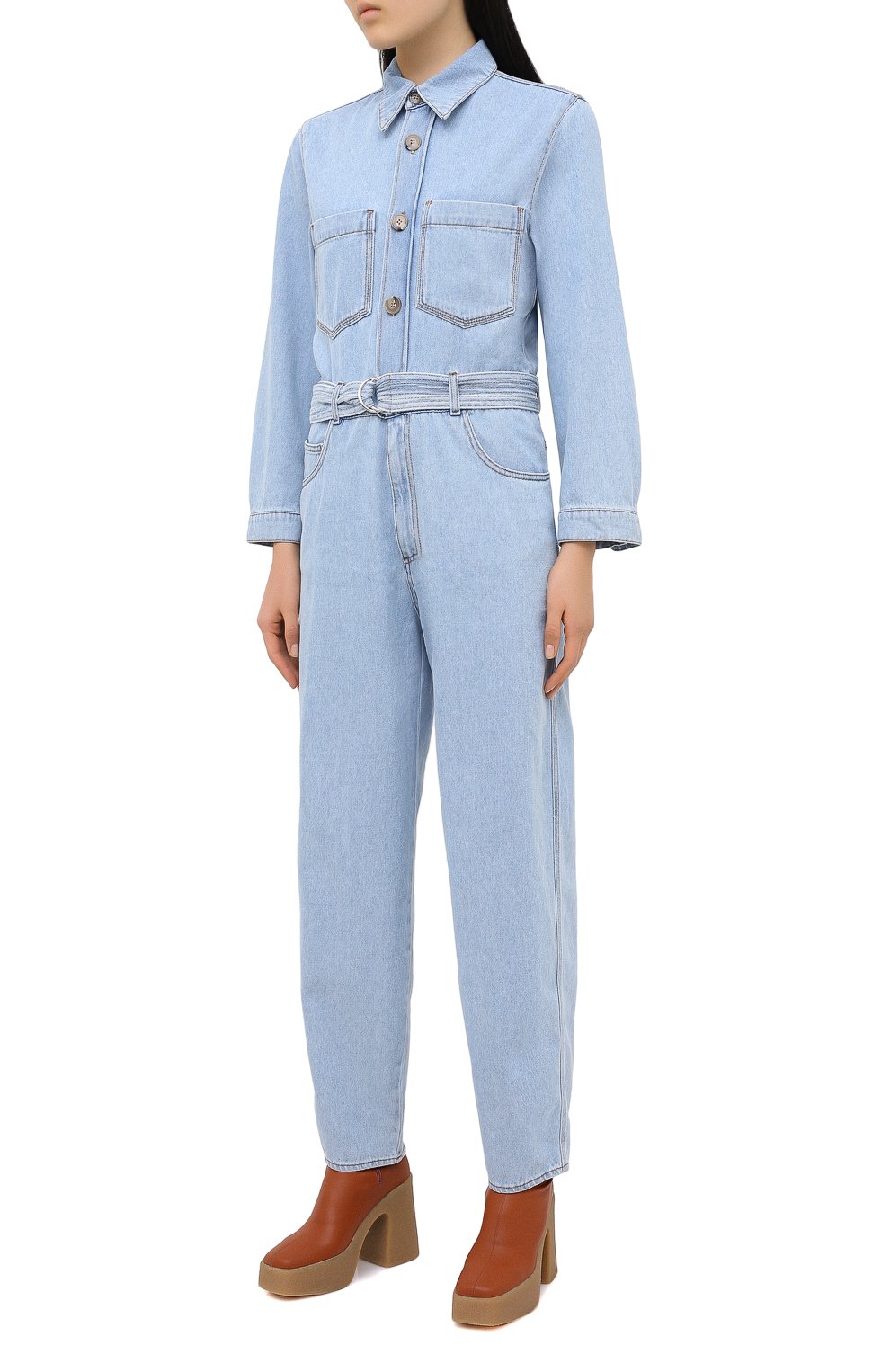 Джинсовый комбинезон NANUSHKA, арт. LENN0N_LIGHT BLUE_TWILL DENIM, фото 3