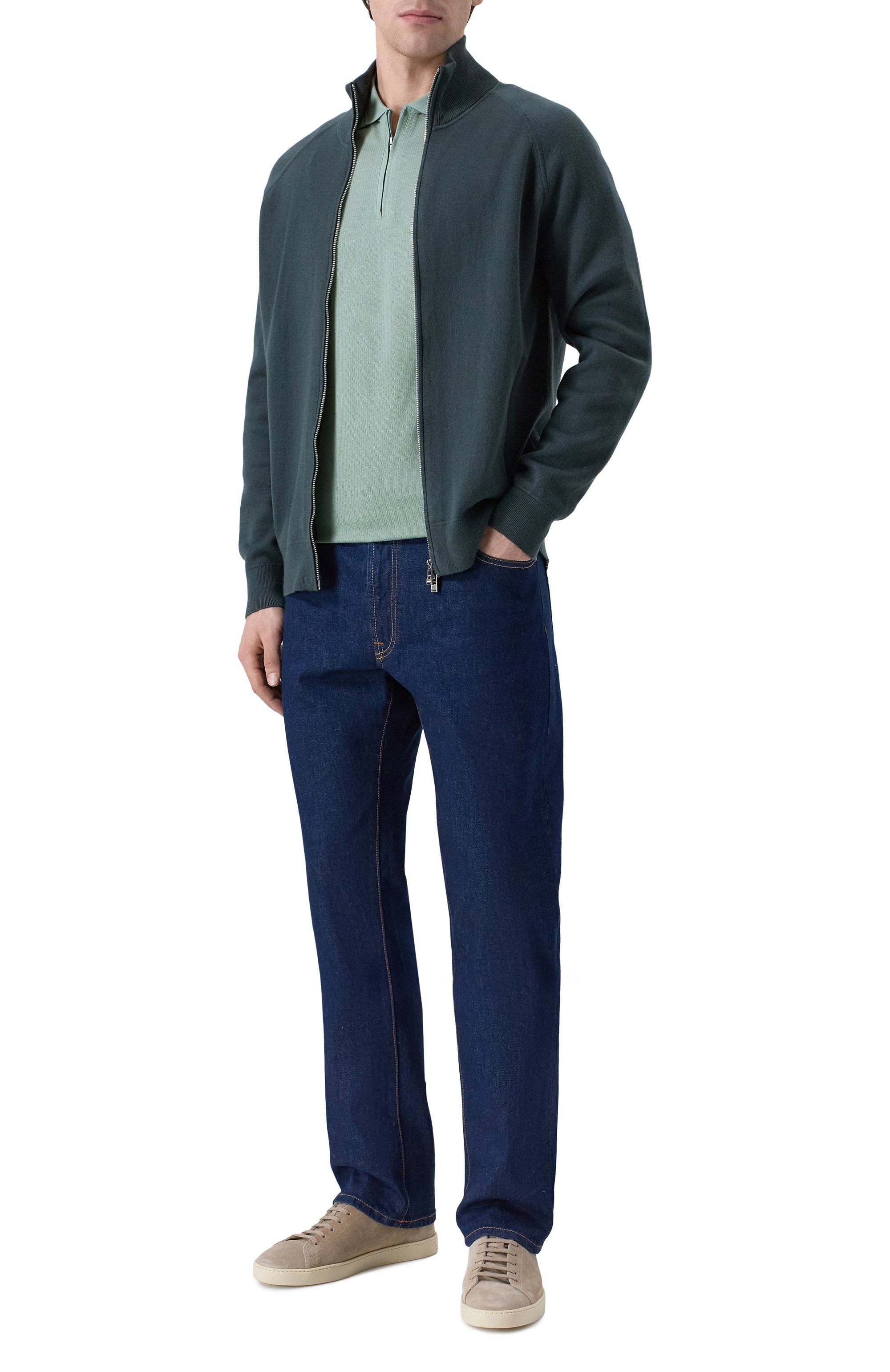 Кардиган из хлопка и шерсти BOSS, арт. 50543150, фото 2