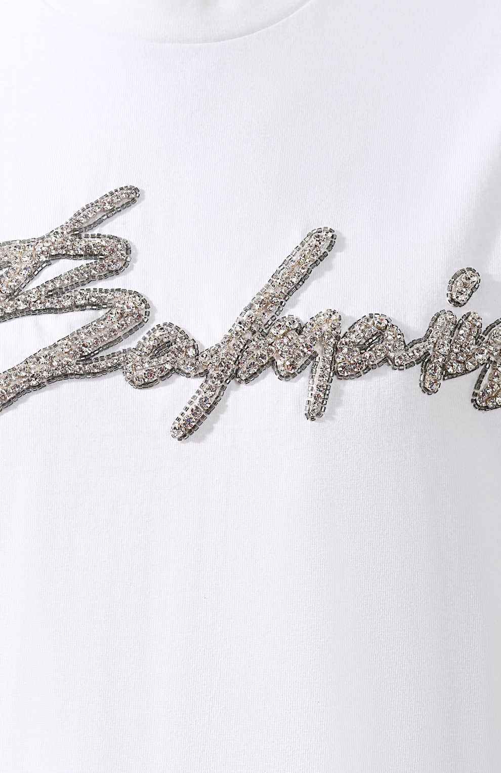 Хлопковая футболка BALMAIN белого цвета по цене 118500 руб., арт. RF11953/P001, фото 5 Хлопковая футболка BALMAIN, арт. RF11953/P001, фото 5