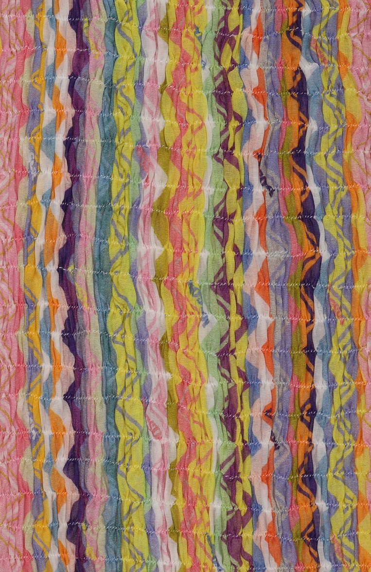 Детское сарафан из хлопка и шелка MISSONI разноцветного цвета, арт. MW1A72/K0216/12-16 | Фото 3 (Материал подклада: Хлопок; Автоматизация состава: Проставлено; Материал внешний: Хлопок; Автоматизация ТО: Проставлено; Рукава: Без рукавов, На бретелях; Девочки Кросс-КТ: Сарафан-одежда; Ростовка одежда: 12 лет | 152 см)