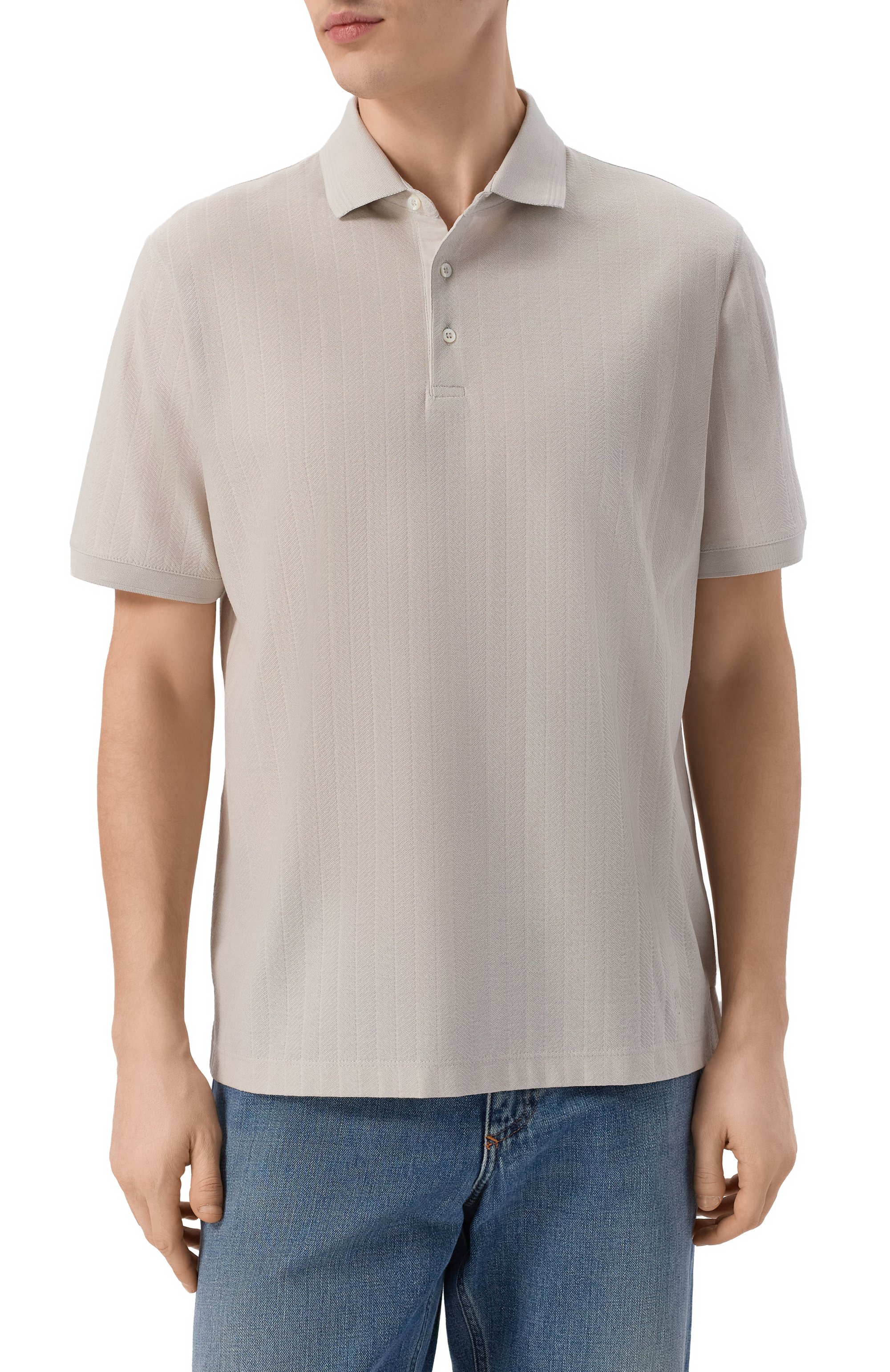 Хлопковое поло CORNELIANI, арт. 27G518/2725031, фото 3