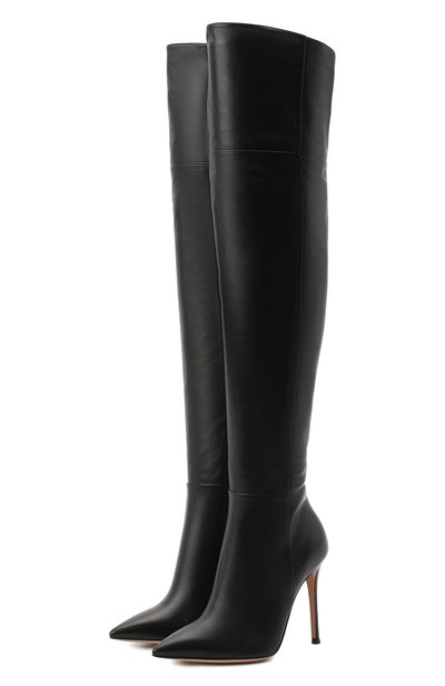 Кожаные ботфорты на шпильке GIANVITO ROSSI, арт. G80698.15RIC.NVINER0, фото 1