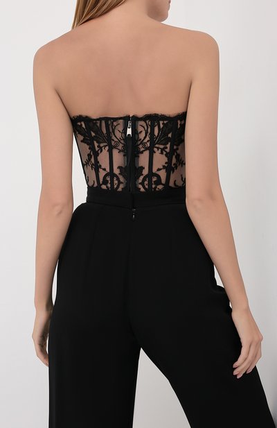 Топ ALEXANDER MCQUEEN черного цвета по цене 138000 руб., арт. 586959/QEAAH, фото 4 Топ ALEXANDER MCQUEEN, арт. 586959/QEAAH, фото 4