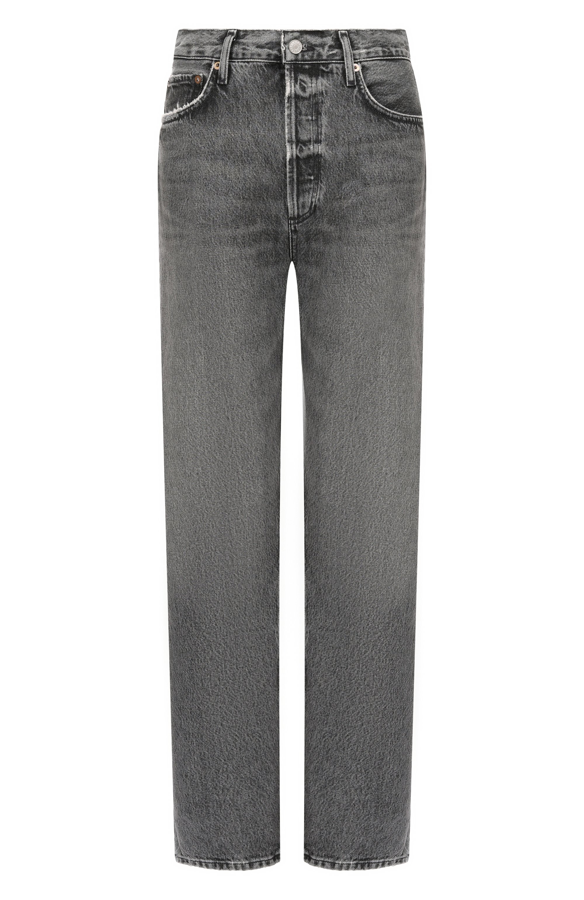 Джинсы 90's pinch waist AGOLDE серого цвета по цене 52400 руб., арт. A9187B1346, фото 1 Джинсы 90's pinch waist AGOLDE, арт. A9187B1346, фото 1