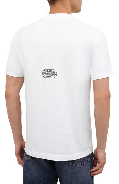 Хлопковая фут�болка palm angels x missoni PALM ANGELS, арт. PMAA001F21JER0300184, фото 4