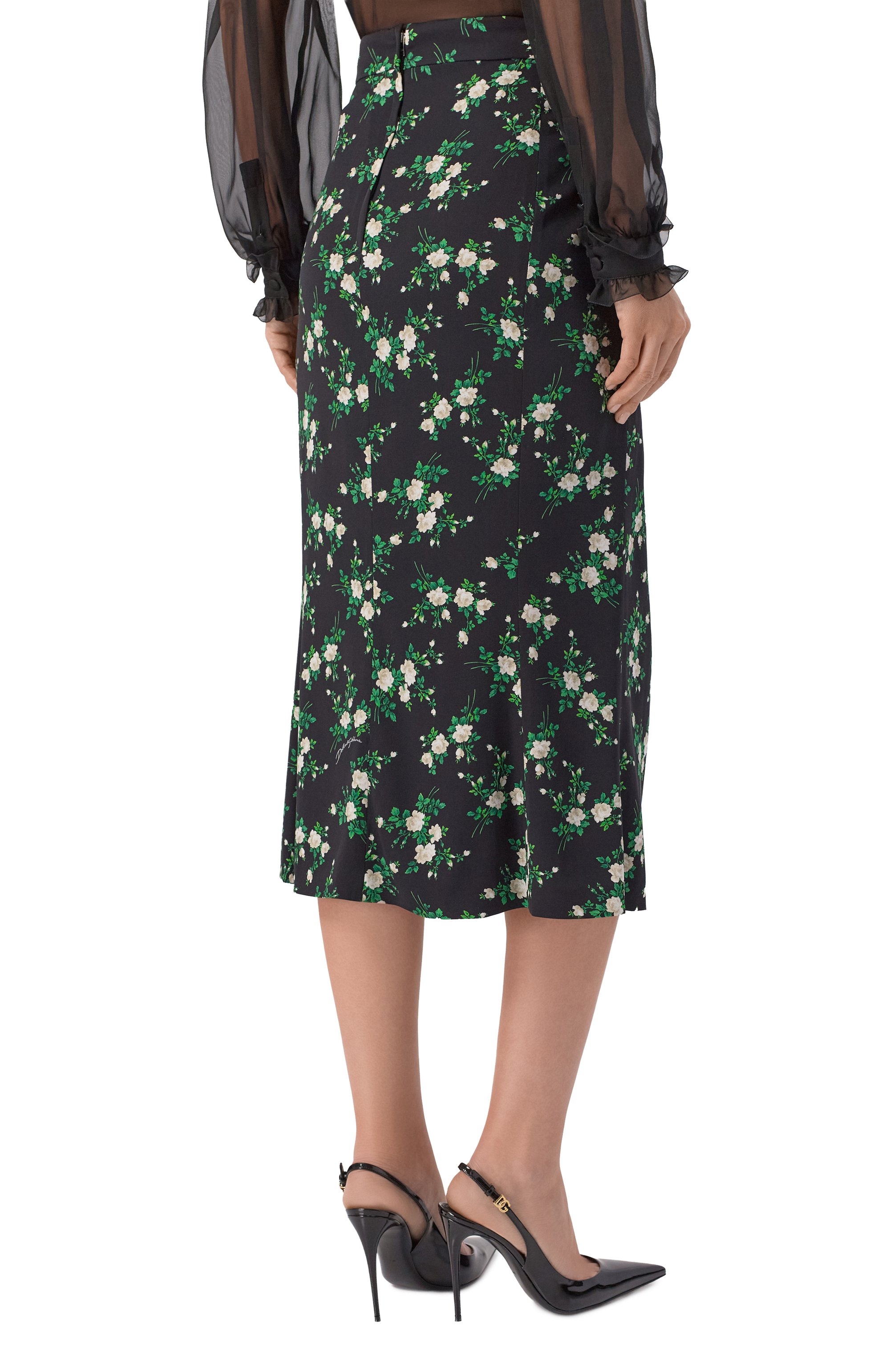 Шелковая юбка DOLCE & GABBANA, арт. F4DDFT/FSA88, фото 4