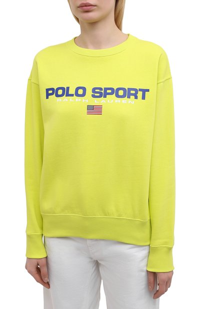 Хлопковый свитшот POLO RALPH LAUREN желтого цвета по цене 16350 руб., арт. 211838080, фото 3 Хлопковый свитшот POLO RALPH LAUREN, арт. 211838080, фото 3