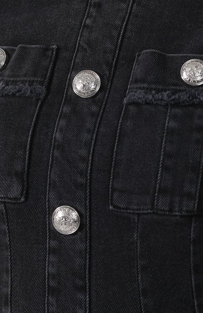 Джинсовое платье BALMAIN черного цвета по цене 199500 руб., арт. RF16305/D027, фото 5 Джинсовое платье BALMAIN, арт. RF16305/D027, фото 5