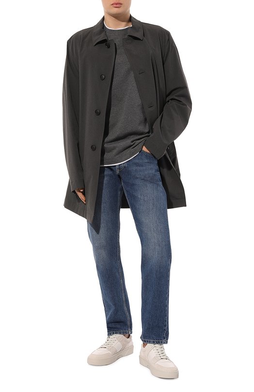 Хлопковая футболка Brunello Cucinelli M0T617427 Серый  M0T617427 Фото 2