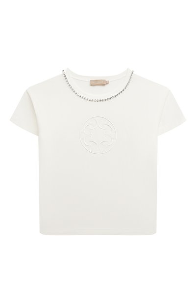 Хлопковая футболка ELIE SAAB JUNIOR, арт. EFTS001 TS0029/7A-12A