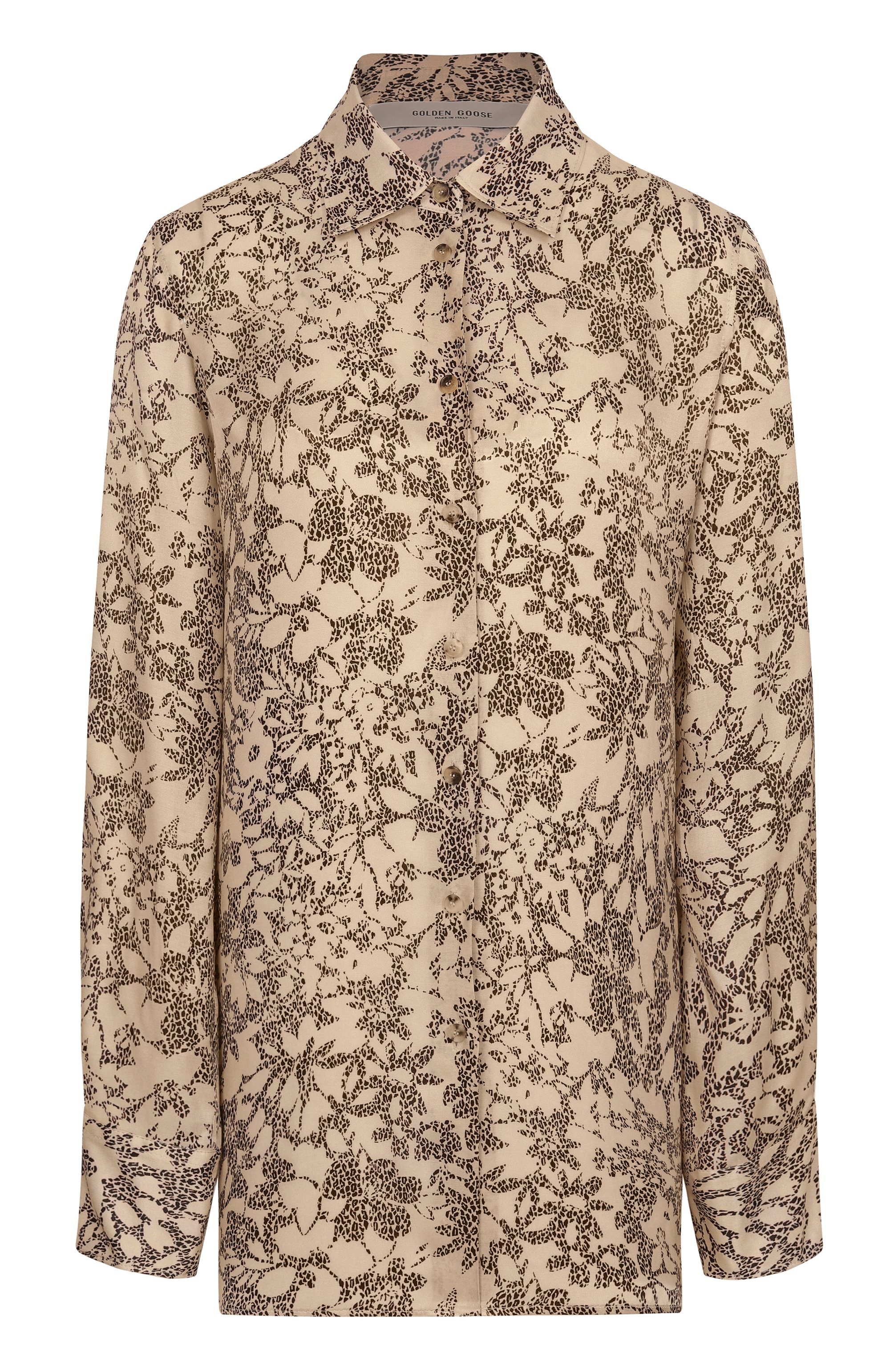 Рубашка из вискозы и шелка GOLDEN GOOSE DELUXE BRAND, арт. GWP02263.P001913, фото 1