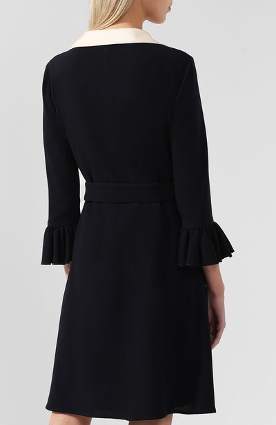 Шерстяное платье с поясом и бантом GUCCI, арт. 517425/ZLW01, фото 4