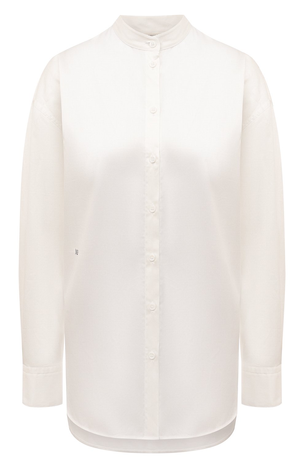 Хлопковая рубашка NOBLE&BRULEE белого цвета по цене 32000 руб., арт. NB10/160123/5, фото 1 Хлопковая рубашка NOBLE&BRULEE, арт. NB10/160123/5, фото 1
